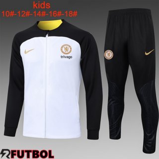 Chandal Equipos De Futbol - Chaqueta FC Chelsea Ninos Blanco 2024/2025