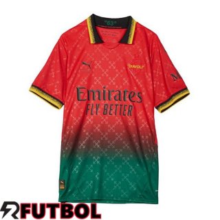 Cuarta Camiseta AC Milan Rojo Verde 2024/2025