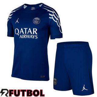 Cuarta Camiseta Paris PSG Ninos Azul Real 2024/2025