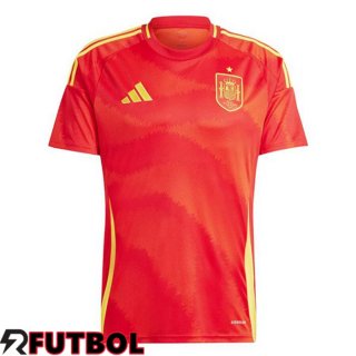 Camiseta España Primera Rojo UEFA Euro 2024