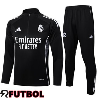 Chandal Equipos De Futbol Real Madrid Negro 2025/2026