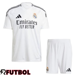 Camisetas Futbol Real Madrid Ninos Primera Blanco 2024/2025