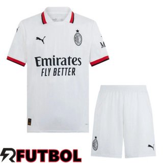 Segunda Camiseta AC Milan Ninos Blanco 2024/2025