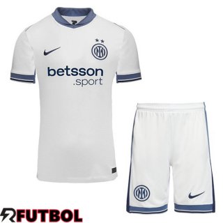 Segunda Camiseta Inter Milan Ninos Blanco 2024/2025