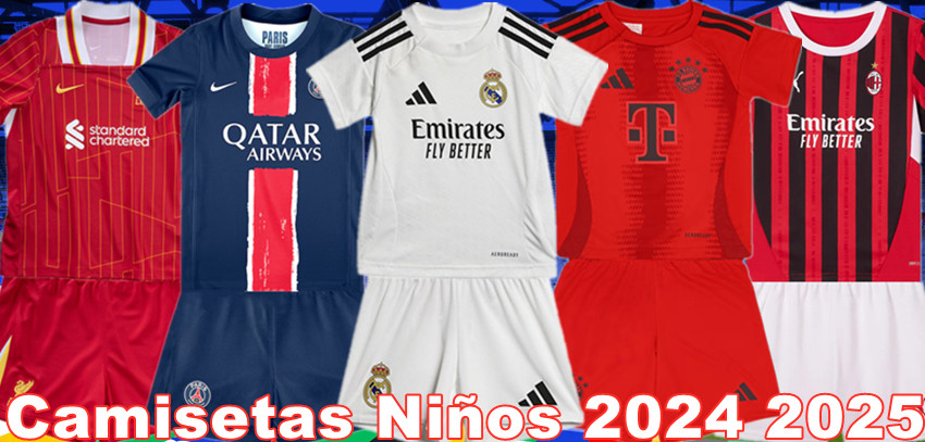 Comprar Replicas Camisetas Niños 2024 2025 Baratas Chileno